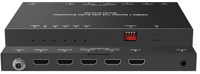 8K HDMI 2.1 1x4 Splitter with Audio De-embedding
