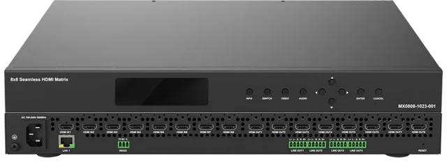 4K60 444 8X8 Seamless HDMI Matrix with VW+MV
