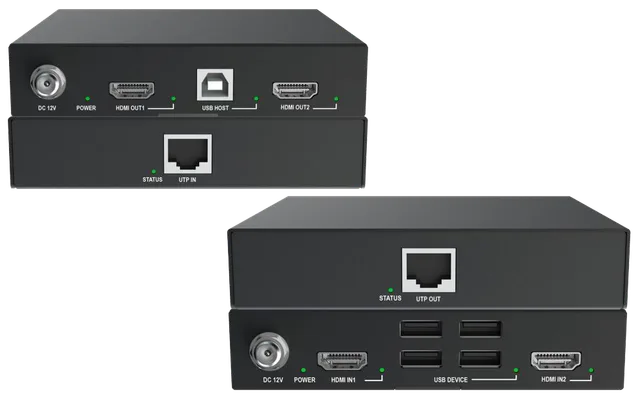 1080P 80m Dual HDMI KVM Extender with USB2.0
